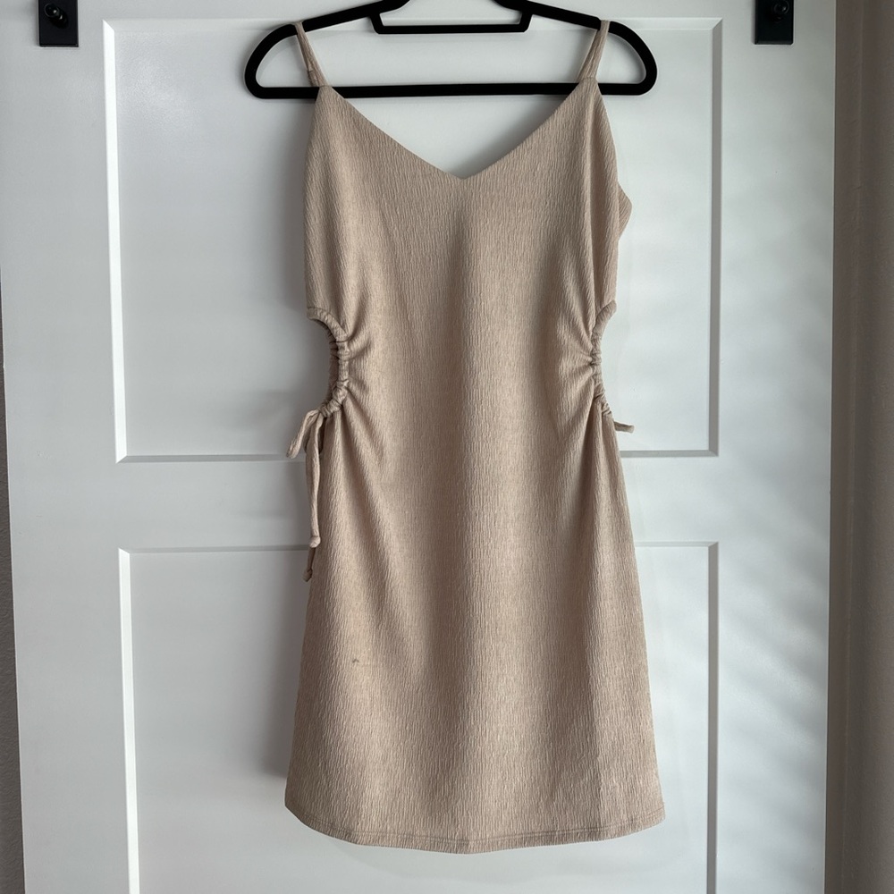 Cream cutout mini dress Size L